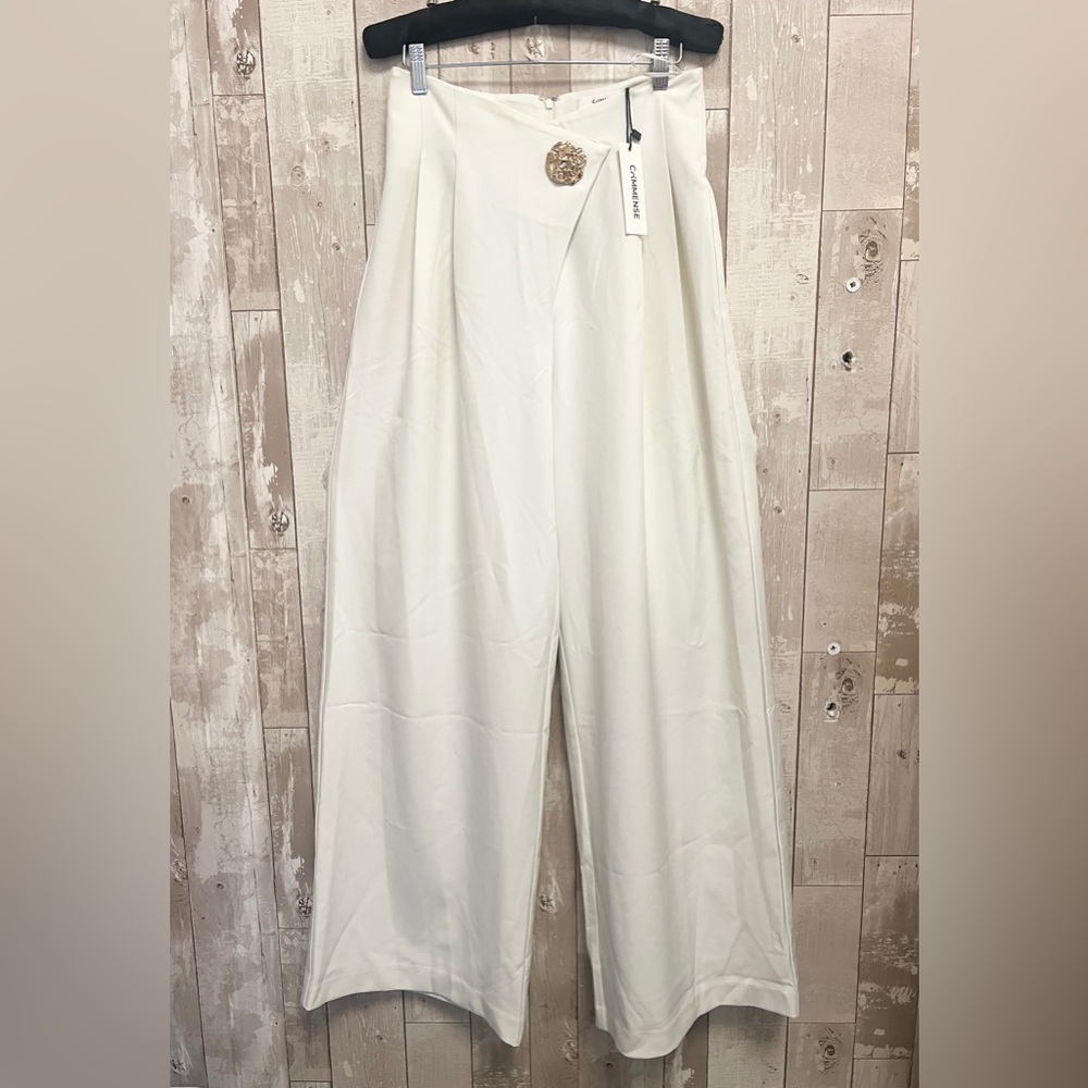 Commense Embellished High-Waist Wide-Leg Pants - Picture 10 of 11